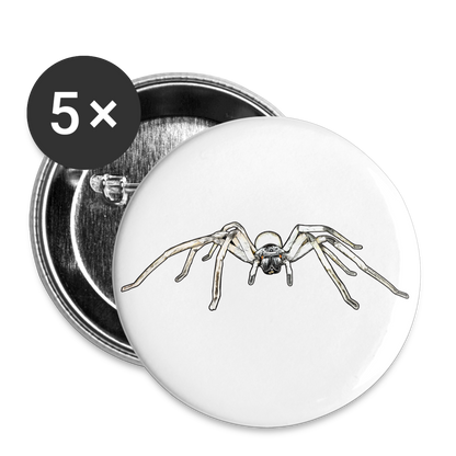 Buttons groß 56 mm (5er Pack) Cerbalus negebensis - weiß