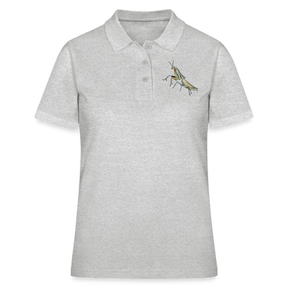 Frauen Polo Shirt Deroplatys truncata female - Grau meliert