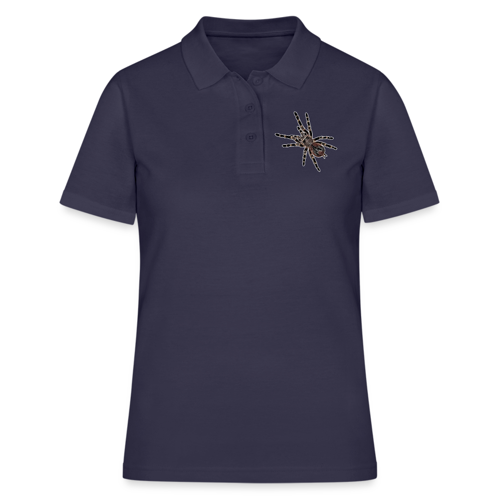 Frauen Polo Shirt Acanthoscurria geniculata - Navy