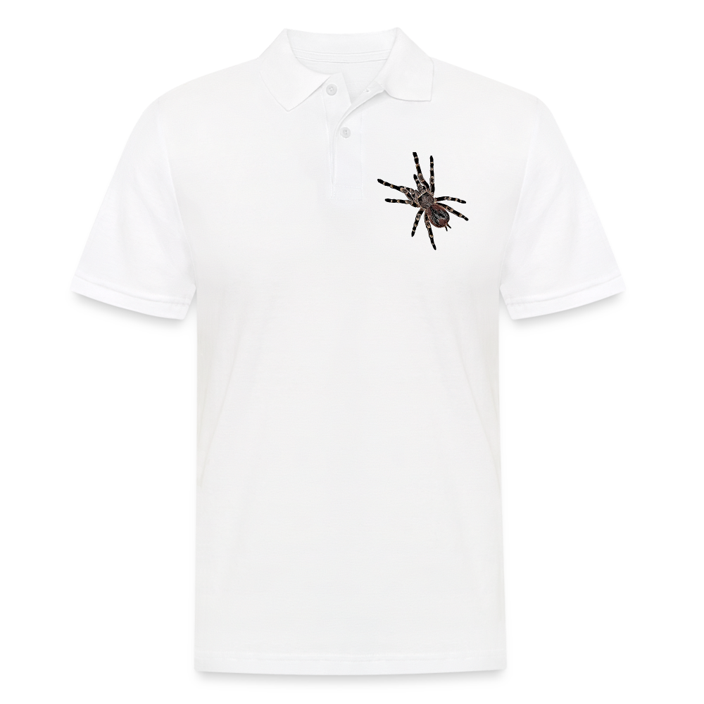 Männer Poloshirt Acanthoscurria geniculata - weiß