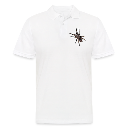 Männer Poloshirt Acanthoscurria geniculata - weiß