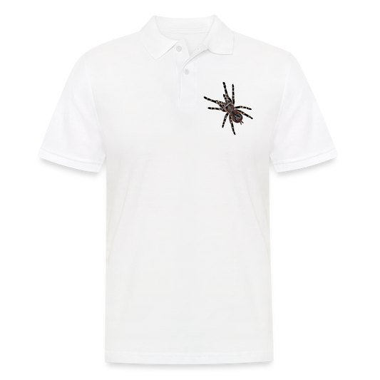 Männer Poloshirt Acanthoscurria geniculata - weiß