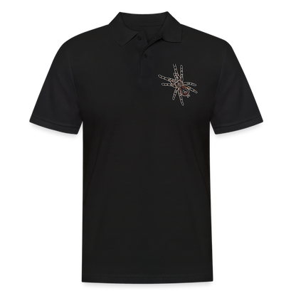 Männer Poloshirt Acanthoscurria geniculata - Schwarz