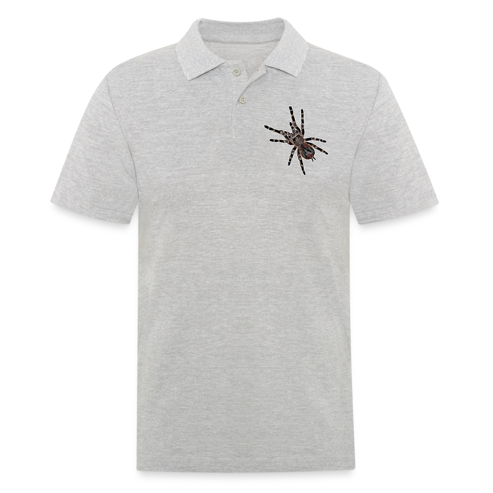 Männer Poloshirt Acanthoscurria geniculata - Grau meliert