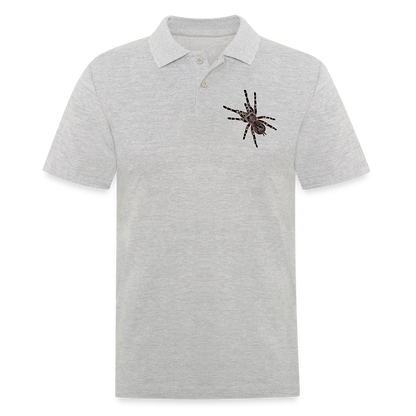 Männer Poloshirt Acanthoscurria geniculata - Grau meliert