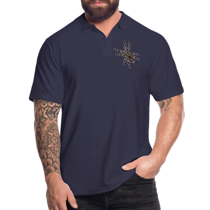 Männer Poloshirt Acanthoscurria geniculata - Navy