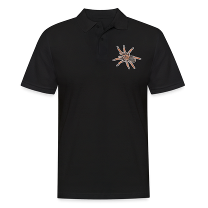 Männer Poloshirt Brachypelma emilia - Schwarz