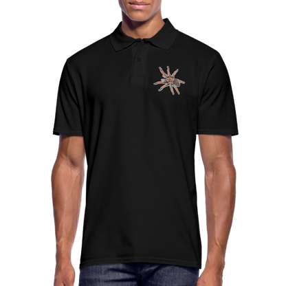 Männer Poloshirt Brachypelma emilia - Schwarz