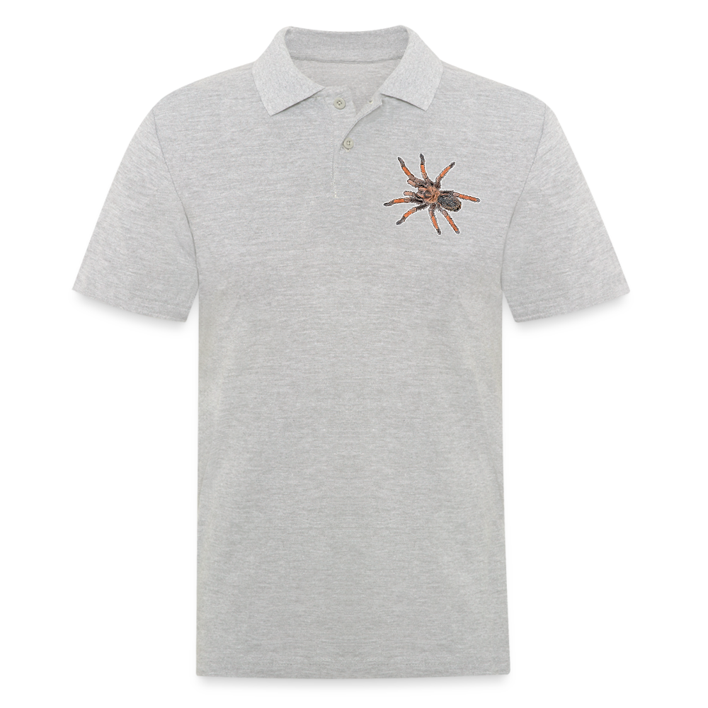 Männer Poloshirt Brachypelma emilia - Grau meliert