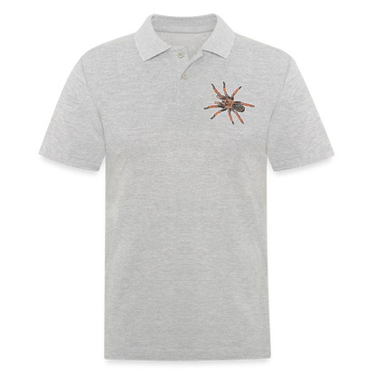 Männer Poloshirt Brachypelma emilia - Grau meliert