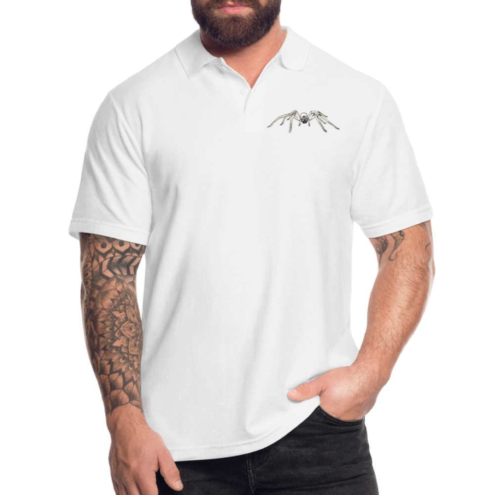 Männer Poloshirt Cerbalus negebensis - weiß