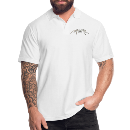 Männer Poloshirt Cerbalus negebensis - weiß