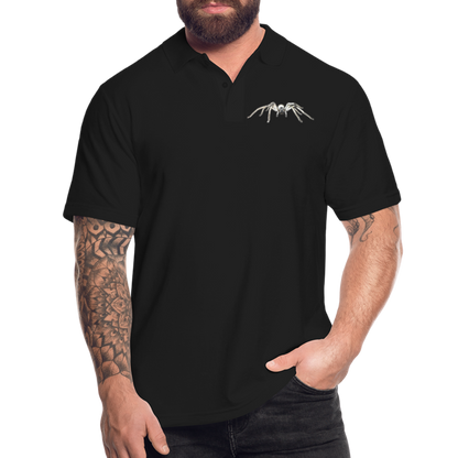 Männer Poloshirt Cerbalus negebensis - Schwarz