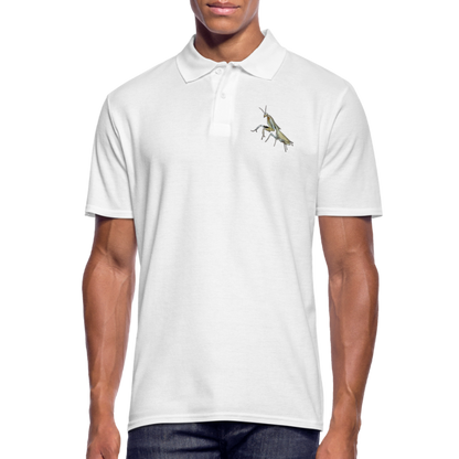Männer Poloshirt Deroplatys truncata female - weiß