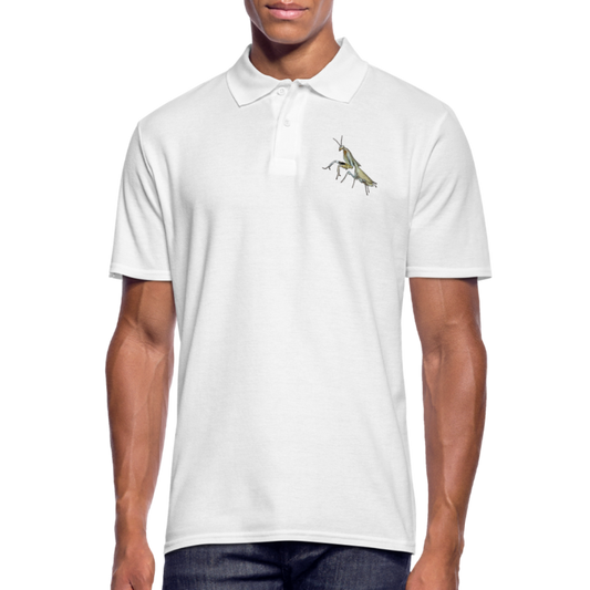 Männer Poloshirt Deroplatys truncata female - weiß