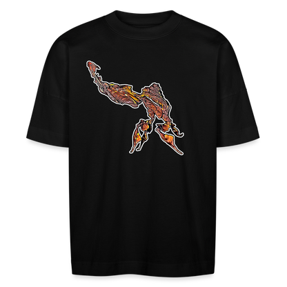 Unisex Stanley & Stella Oversize Bio-T-Shirt Phyllocrania paradoxa male - Schwarz