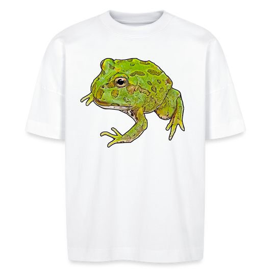 Unisex Stanley & Stella Oversize Bio-T-Shirt Ceratophrys cranwelli Peppermint Blue - weiß