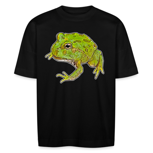 Unisex Stanley & Stella Oversize Bio-T-Shirt Ceratophrys cranwelli Peppermint Blue - Schwarz