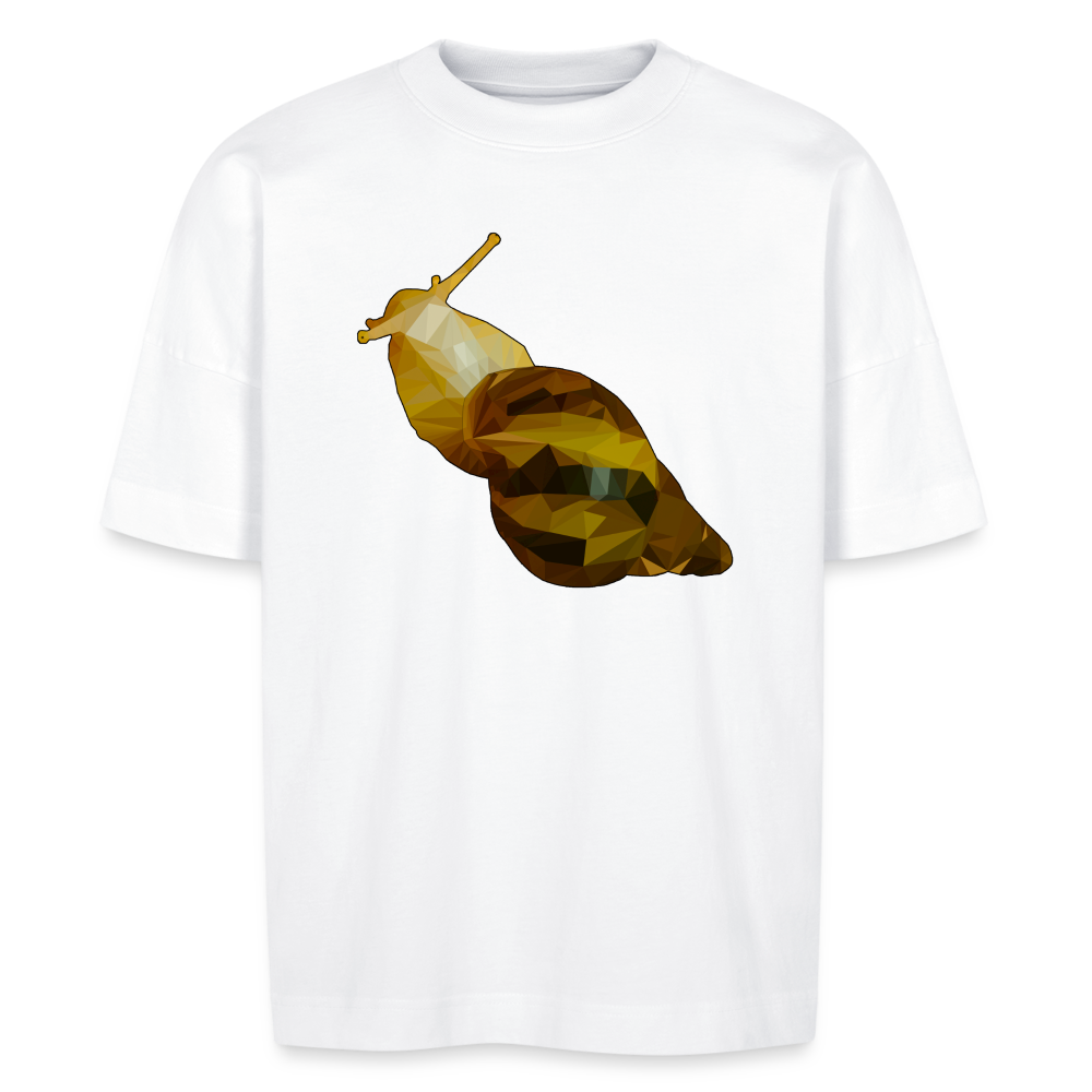 Unisex Stanley & Stella Oversize Bio-T-Shirt Achatina reticulata Low Poly - weiß