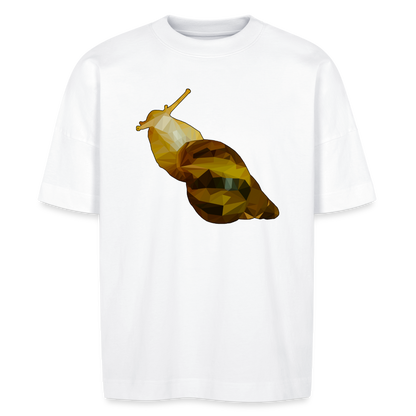 Unisex Stanley & Stella Oversize Bio-T-Shirt Achatina reticulata Low Poly - weiß