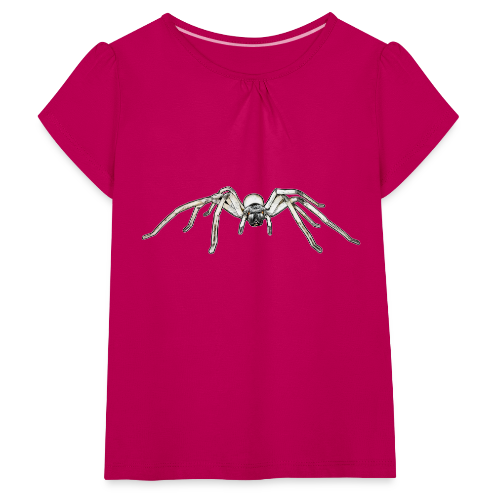 Mädchen-T-Shirt mit Raffungen Cerbalus negebensis - Fuchsia
