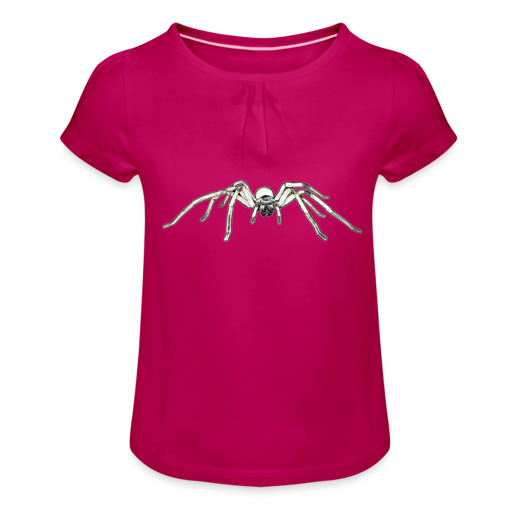 Mädchen-T-Shirt mit Raffungen Cerbalus negebensis - Fuchsia