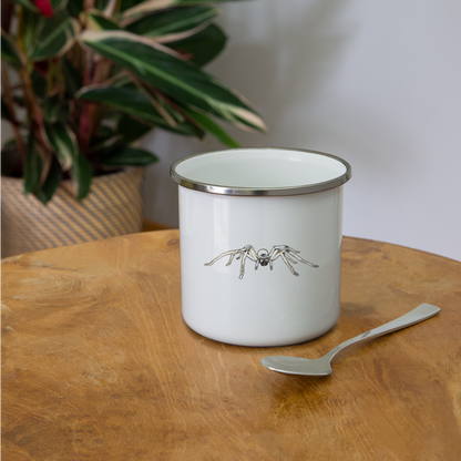 Emaille-Tasse Cerbalus negebensis - weiß