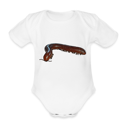 Baby Bio Body kurz Ophistreptus guineensis - weiß