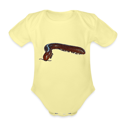 Baby Bio Body kurz Ophistreptus guineensis - Hellgelb