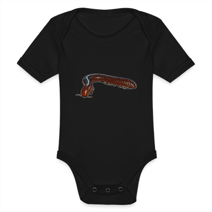 Baby Bio Body kurz Ophistreptus guineensis - Schwarz