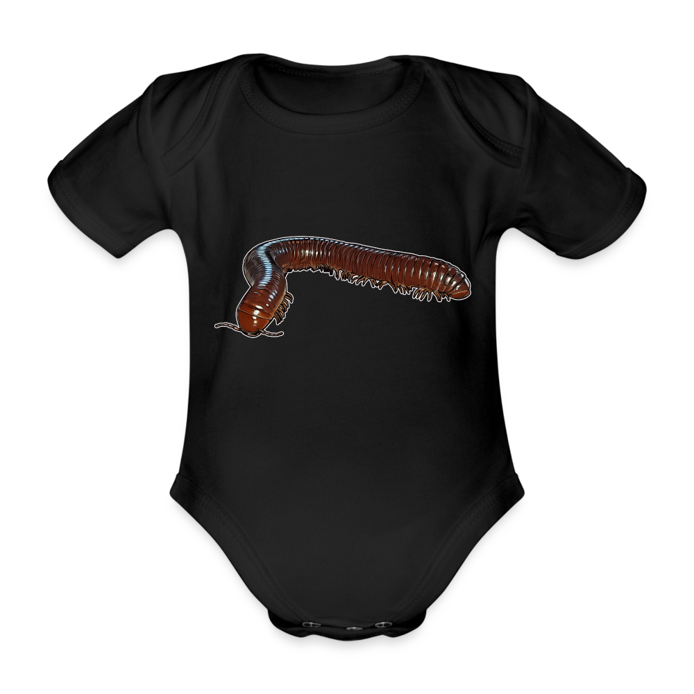 Baby Bio Body kurz Ophistreptus guineensis - Schwarz