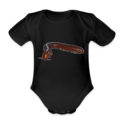 Baby Bio Body kurz Ophistreptus guineensis - Schwarz