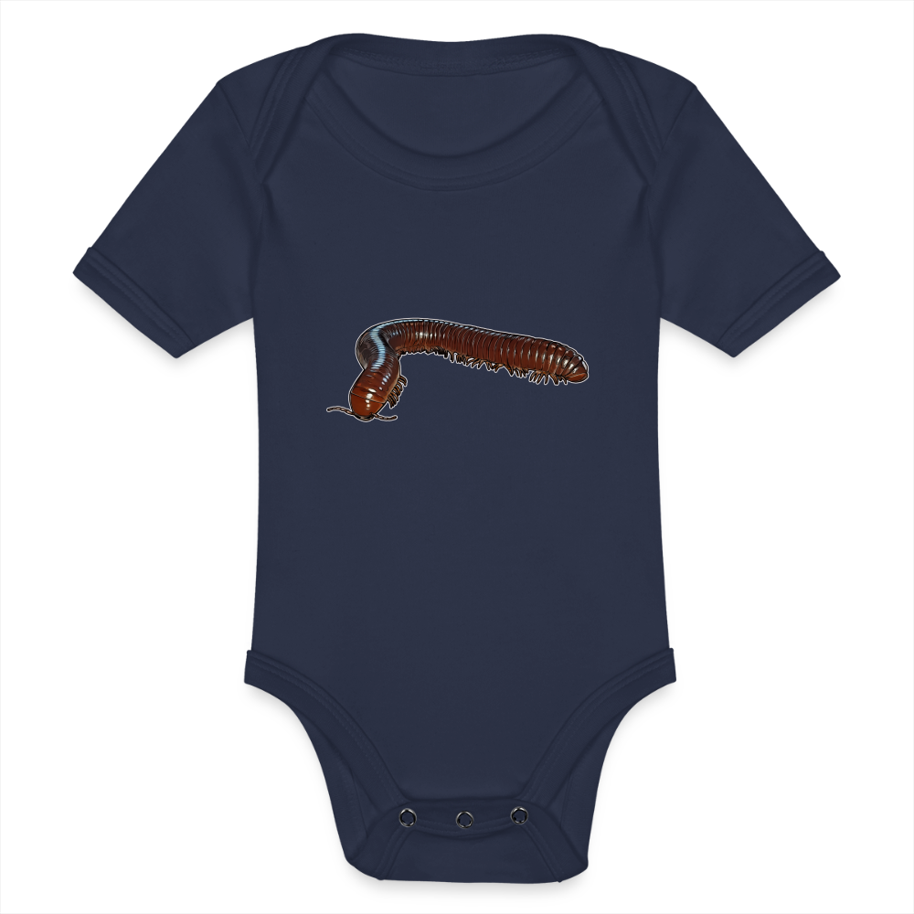 Baby Bio Body kurz Ophistreptus guineensis - Dunkelnavy