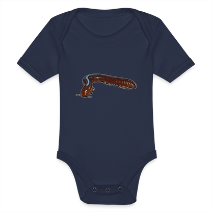 Baby Bio Body kurz Ophistreptus guineensis - Dunkelnavy