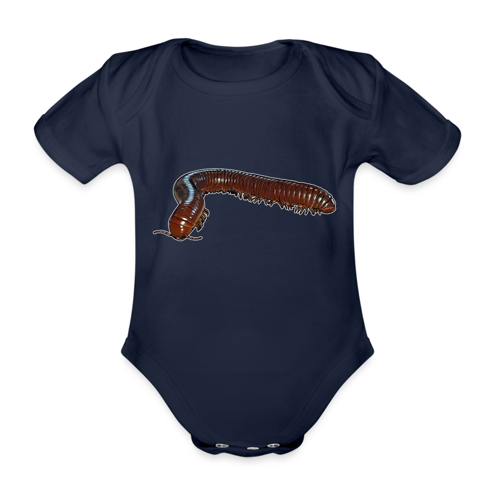 Baby Bio Body kurz Ophistreptus guineensis - Dunkelnavy