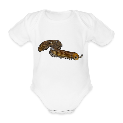 Baby Bio Body kurz Telodeinopus aoutii - weiß