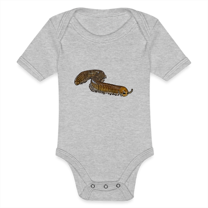 Baby Bio Body kurz Telodeinopus aoutii - Grau meliert