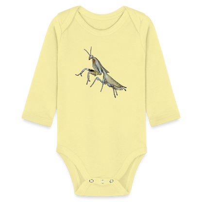 Baby Bio Body lang Deroplatys truncata female - Hellgelb