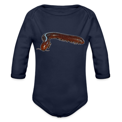 Baby Bio Body lang Ophistreptus guineensis - Dunkelnavy