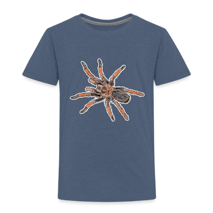 Kinder Basic T-Shirt Brachypelma emilia - Blau meliert