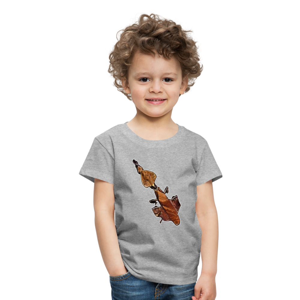 Kinder Basic T-Shirt Phyllocrania paradoxa female - Grau meliert