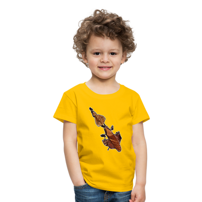 Kinder Basic T-Shirt Phyllocrania paradoxa female - Sonnengelb