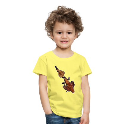 Kinder Basic T-Shirt Phyllocrania paradoxa female - Gelb