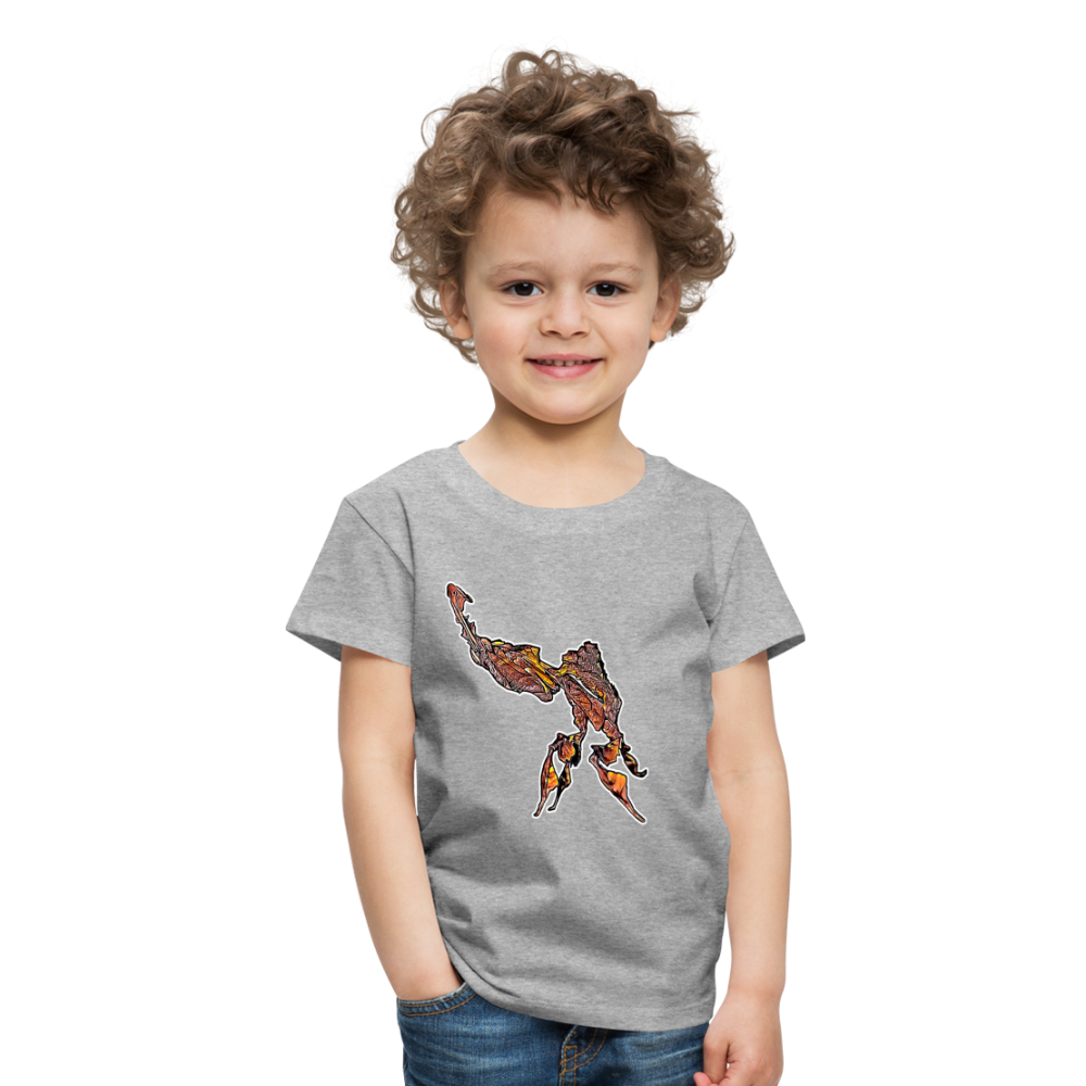 Kinder Basic T-Shirt Phyllocrania paradoxa male - Grau meliert