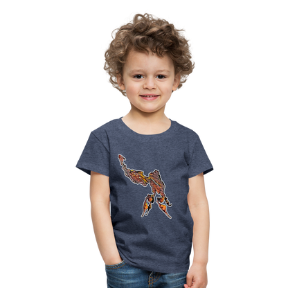 Kinder Basic T-Shirt Phyllocrania paradoxa male - Blau meliert