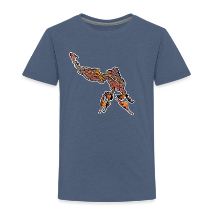 Kinder Basic T-Shirt Phyllocrania paradoxa male - Blau meliert
