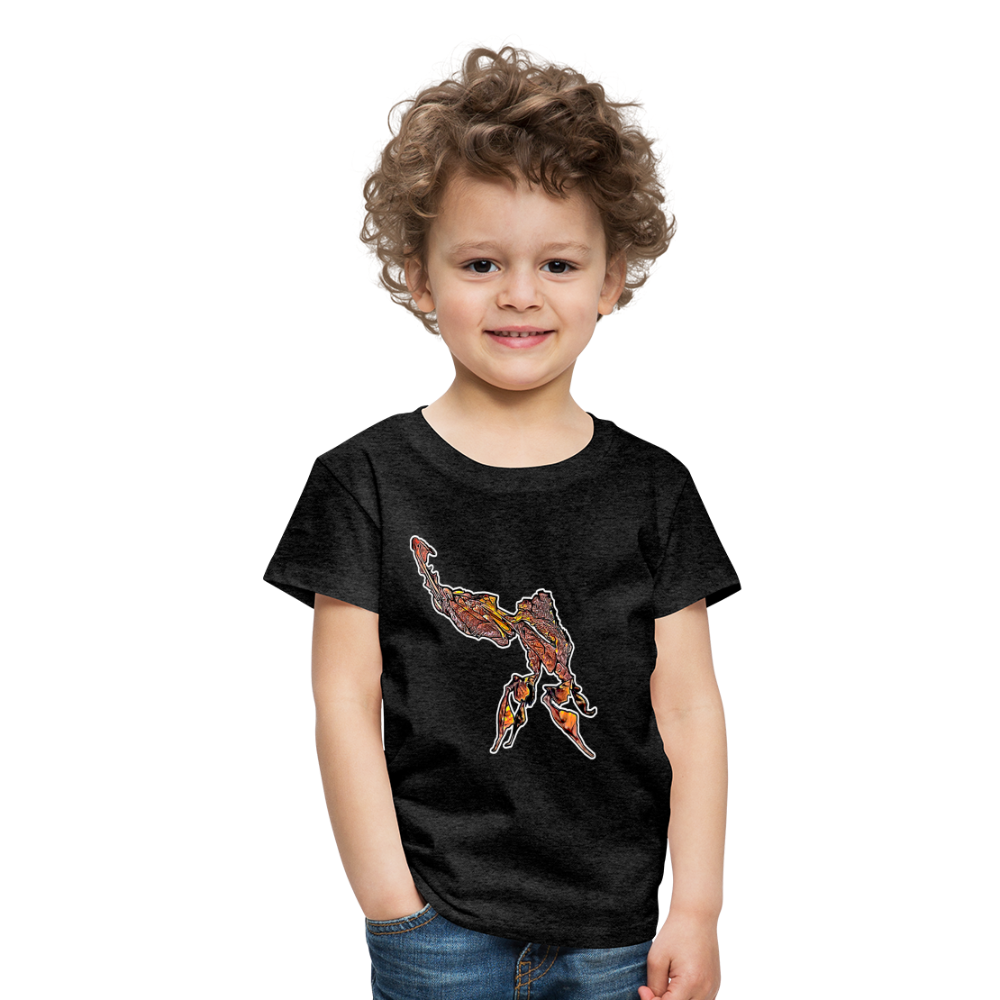 Kinder Basic T-Shirt Phyllocrania paradoxa male - Anthrazit