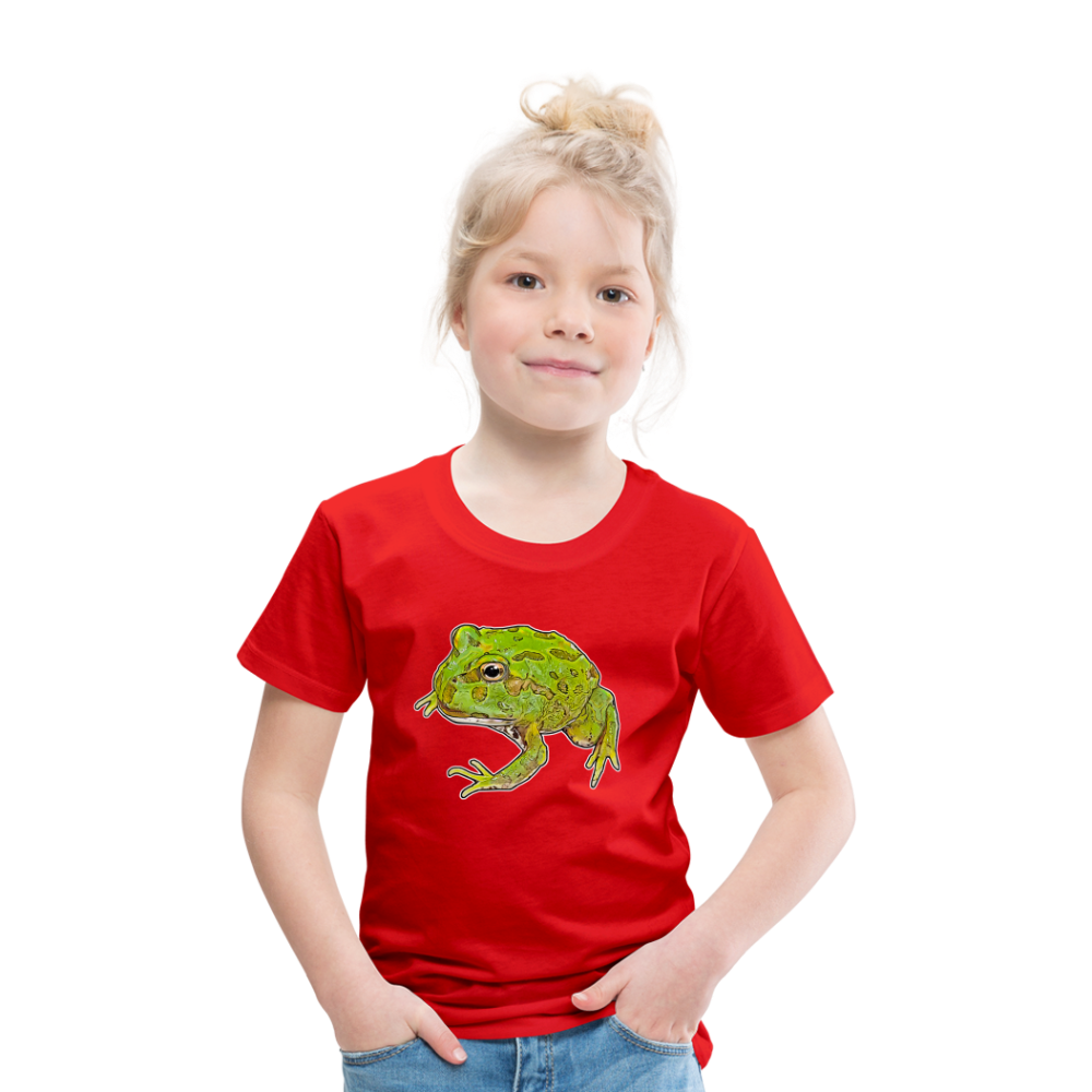 Kinder Basic T-Shirt Ceratophrys cranwelli Peppermint Blue - Rot
