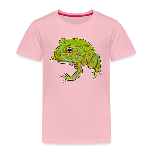 Kinder Basic T-Shirt Ceratophrys cranwelli Peppermint Blue - Hellrosa