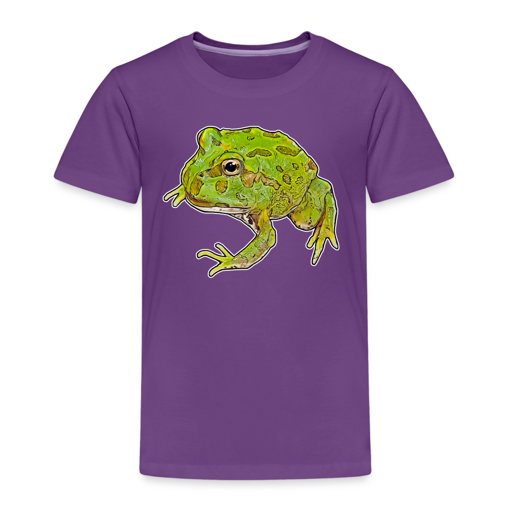 Kinder Basic T-Shirt Ceratophrys cranwelli Peppermint Blue - Lila